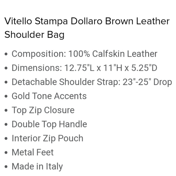 🆕️ Roberto Cavalli Vitello Cognac leather Tote - Picture 9 of 10